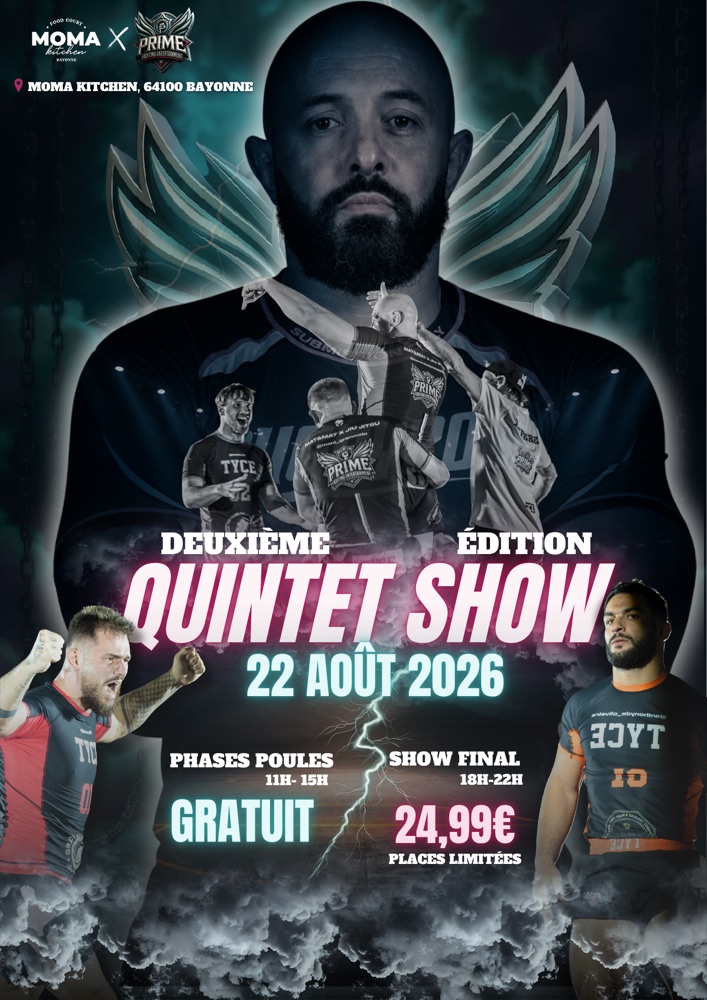 Affiche Quintet Show, deuxième édition, Bayonne